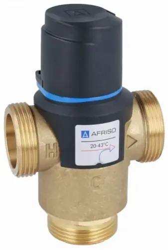 Oferta specjalna | AFRISO ATM 881 DN25, G1¼ " - Termostatyczny zawór mieszający, zakres temperatury 20÷43°C, Kvs 4,2"