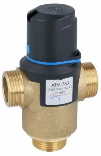AFRISO ATM 763 DN20, G1 " - Termostatyczny zawór mieszający, zakres temperatury 35÷60°C, Kvs 3,2" | Na stanie