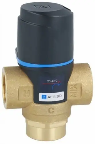 AFRISO ATM 331 DN20, Rp3/4 " - Termostatyczny zawór mieszający, zakres temperatury 20÷43°C, Kvs 1,6" - Właśnie dodano