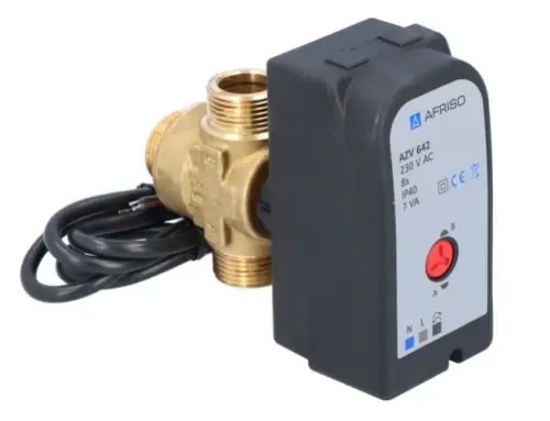 Afriso 3-drogowy zawór strefowy AZV 642 DN15, Kvs=8, gwint zewnętrzny G3/4" | Oferta promocyjna