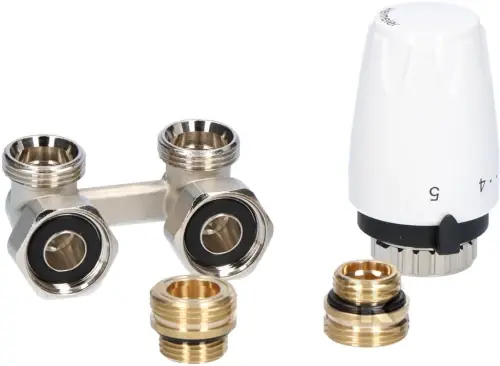IMI Zestaw termostatyczny z głowicą DX M30x1,5 - zawór KĄTOWY G3/4-1/2 - Outlet