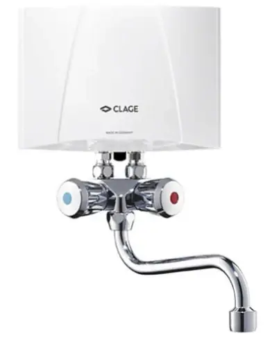 Popularny produkt | CLAGE Mi 3 BAT - 3,5kW/230V - Podgrzewacz przepływowy, nadumywalkowy z baterią 1500-17120