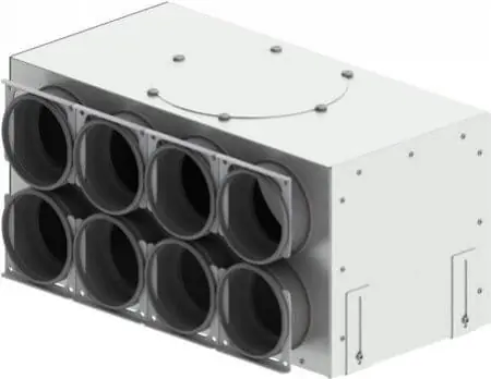 Zehnder Essential APV - Skrzynka rozdzielcza 8 x DN 90/ DN 180 - Końcówka serii