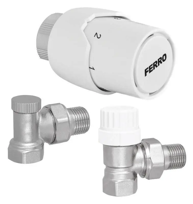 Bestseller | Komplet termostatyczny kątowy 1/2" FERRO ZTM21