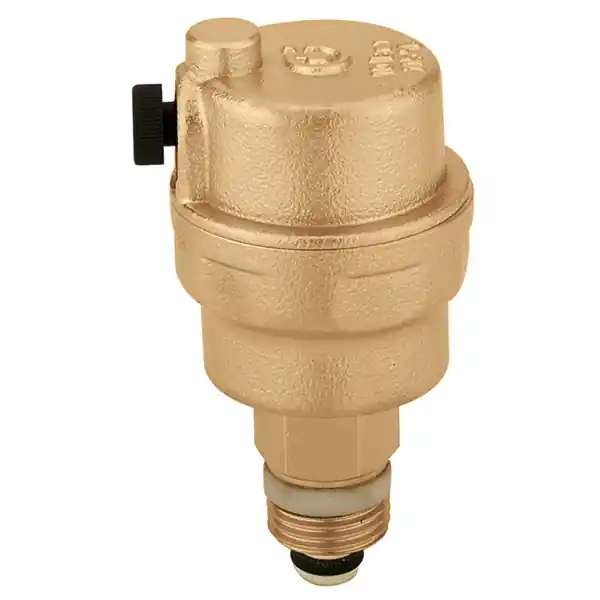 Automatyczny zawór odpowietrzający CALEFFI ROBOCAL 502543 z zaworem stopowym upust poziomy 3/8" x 1/2" - Na stanie