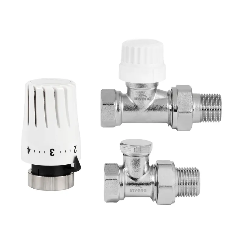 Komplet termostatyczny Invena cd-76-p15-x prosty zaw.termost, głowica, zaw.powr. 1/2" | Bestseller