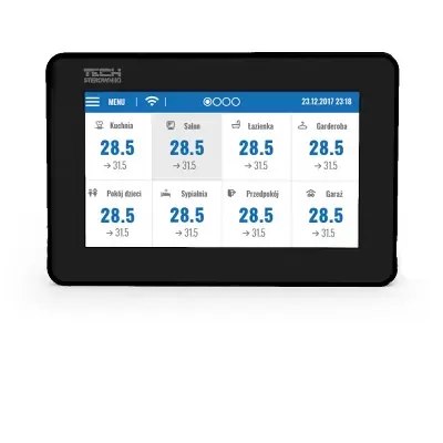 Bezpośrednio z fabryki | Panel kontrolny + moduł WiFi M-9r TECH Sterowniki WG.11.0250 przewodowy czarny