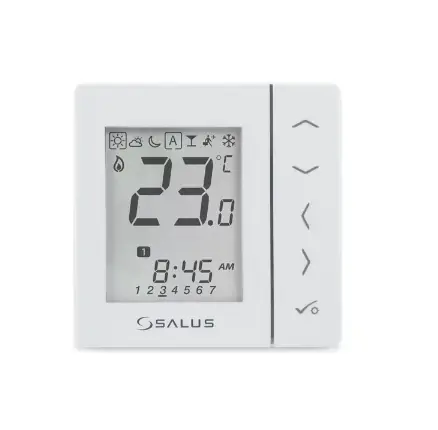 Regulator temperatury SALUS VS30W przewodowy programowany biały | Profesjonalna jakość