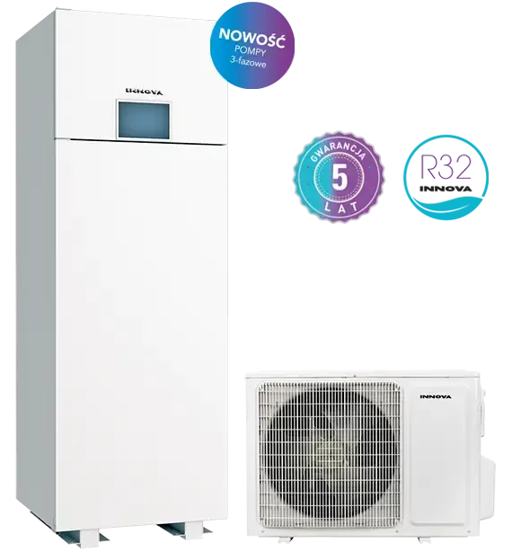 Sprawdzony wybór | Pompa ciepła Innova Nordic Entire 14 kW + CWU 185 l - komplet