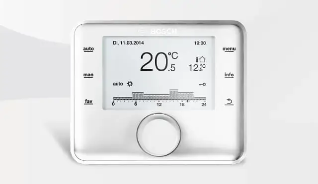 Regulator pogodowy CW400 z czujnikiem temperatury zewętrznej oraz programowaniem tygodniowym, do montażu na ścianie lub w kotle, z programowaniem - Nowość w sprzedaży
