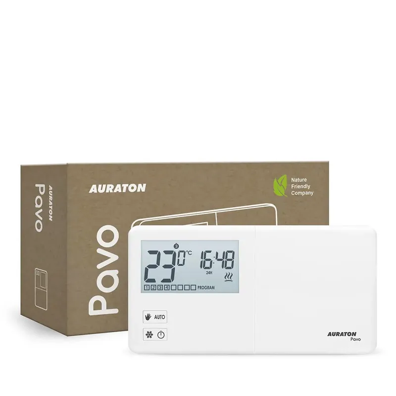 Oferta specjalna | Regulator temperatury AURATON Pavo tygodniowy, przewodowy (następca modelu 2030)