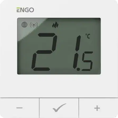 Tylko przez ograniczony czas | Regulator temperatury Internetowy, ENGO E25-230W, natynkowy, ZigBee/868MHz, 230V, biały