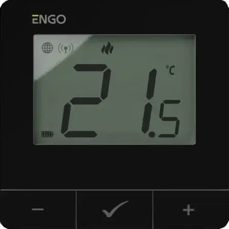Regulator temperatury Internetowy, ENGO E25-BATB, natynkowy, ZigBee/868MHz, bateryjny, czarny - Zamów teraz