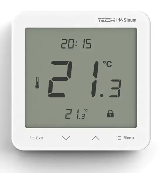 REGULATOR TEMPERATURY POKOJOWY PRZEWODOWY BIAŁY R-S3 | Szybka dostawa