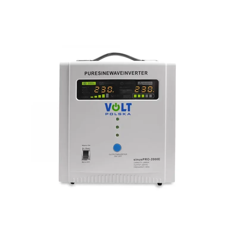 Zasilacz awaryjny SINUS PRO 2000 E 12/230V (1250/2000W) - Szybka wysyłka