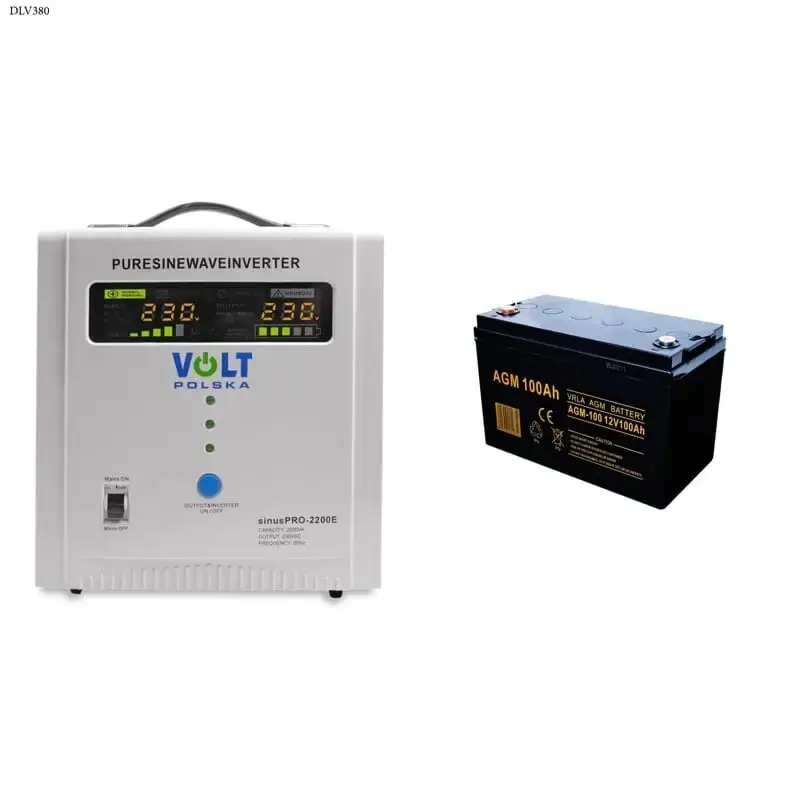 Już w sprzedaży | Zasilacz awaryjny SINUS PRO 2200 E 12/230V (1600/2200W) + Akumulator AGM 12V 100 Ah