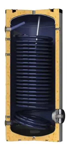 ZASOBNIK/ WYMIENNIK PIONOWY STOJĄCY CWU 200 181L Z WĘŻOWNICĄ 2.8M2 EMALIOWANY | Oferta promocyjna