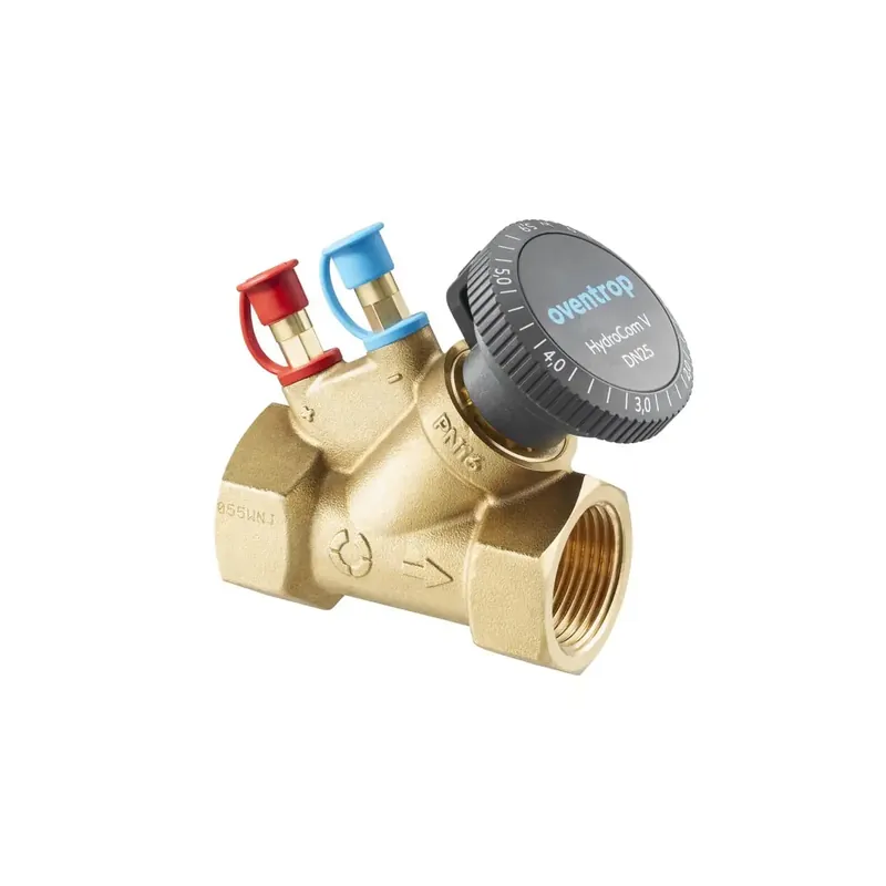 Oferta promocyjna - Zawór równoważący HydroCom V z gwintem wewnętrznym PN16 DN 32 Kvs= 13m3/h, z zaworkami HydroPort