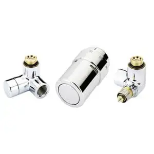 ZESTAW TERMOSTATYCZNY PRAWY DWA ZAWORY+ GŁOWICA RAX+RA-URX+RLV-X CHROM - Produkt ceniony przez klientów