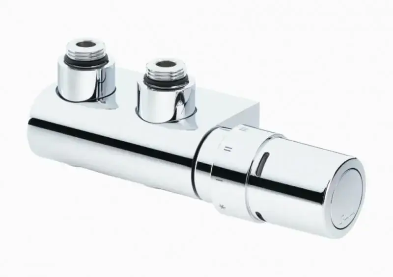 Zestaw VHX-Duo kątowy, podwójne połączenie 50 mm do grzejników dekoracyjnych łazienkowych z połączeniem dolnym, kolor chrom - Top produkt