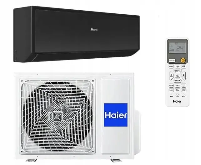Klimatyzator ścienny Haier Revive Plus AS35RBAHRA-B 3,5 kW czarny - komplet - Nowość