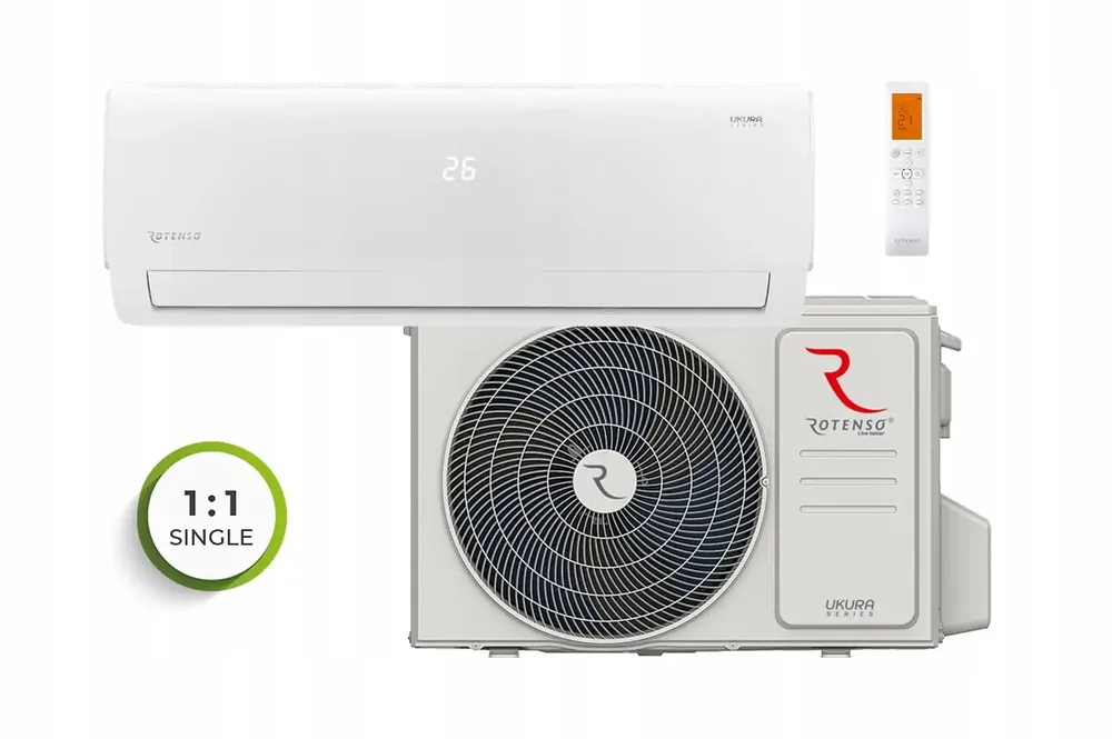Wysyłka od ręki | Klimatyzator ścienny Rotenso Ukura H 7,0 kW biały - komplet