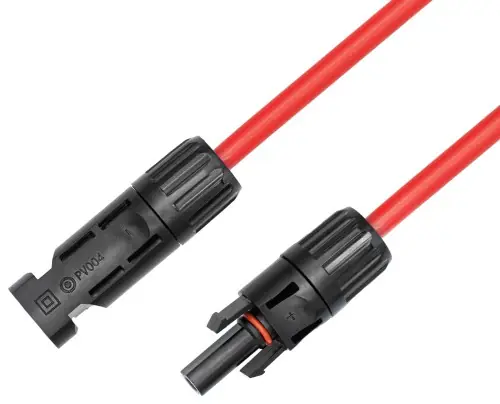 Przedłużacz kabel solarny czerwony - 10m | Na stanie