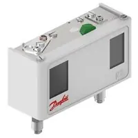 W sprzedaży | Presostat podwójny KP 15, auto./auto. Reset, Danfoss