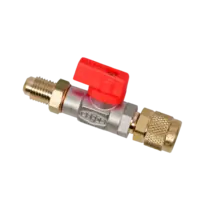 Zawór kulowy 1/4" SAE w/z, CA-1/4"SAE-R, czerwony - Nowość
