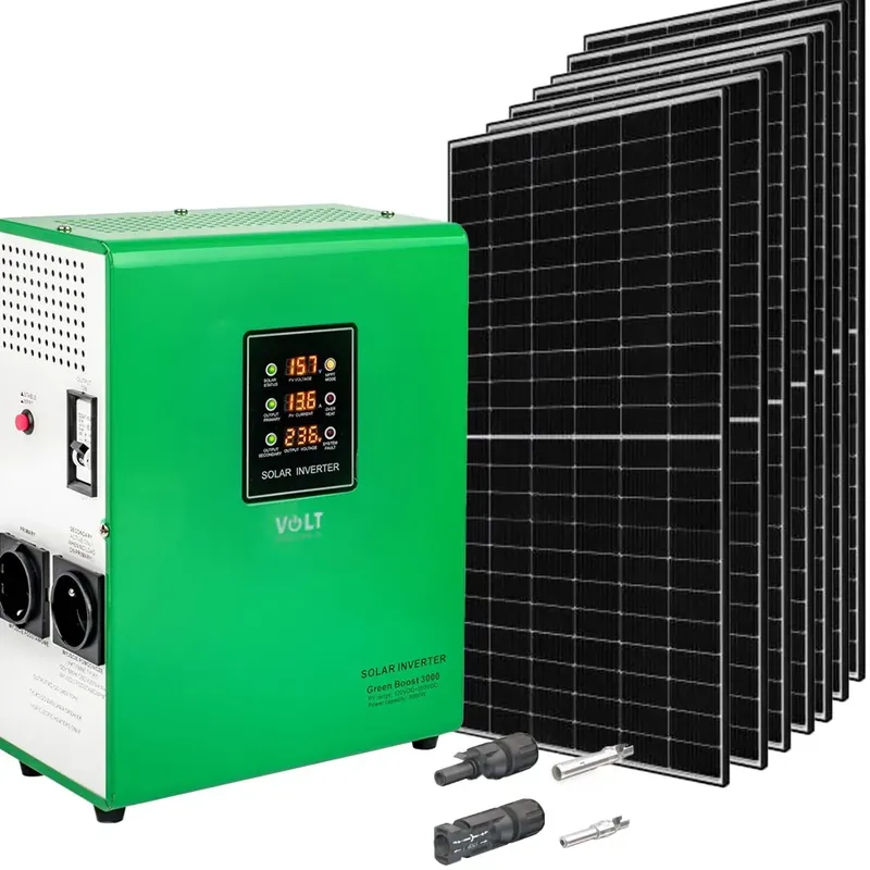 Zostało tylko kilka sztuk | Zestaw Solarny do Grzania Wody Przetwornica Solarna MPPT 3000 Panele Fotowoltaiczne 3KW