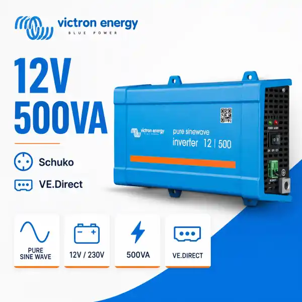 Oszczędź teraz - Przetwornica napięcia Victron Phoenix 12/500 VE.Direct Schuko max. 900W