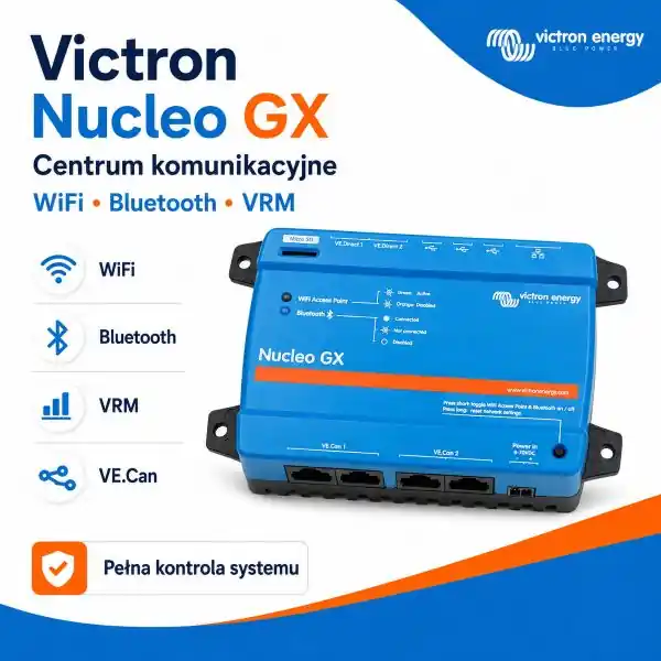 W sprzedaży - Victron Energy Nucleo GX – centrum komunikacyjne VRM, Wi-Fi i Bluetooth