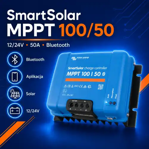 Produkt ceniony przez klientów - Regulator ładowania solarny Victron SmartSolar MPPT 100/50 50A 12V 24V Bluetooth