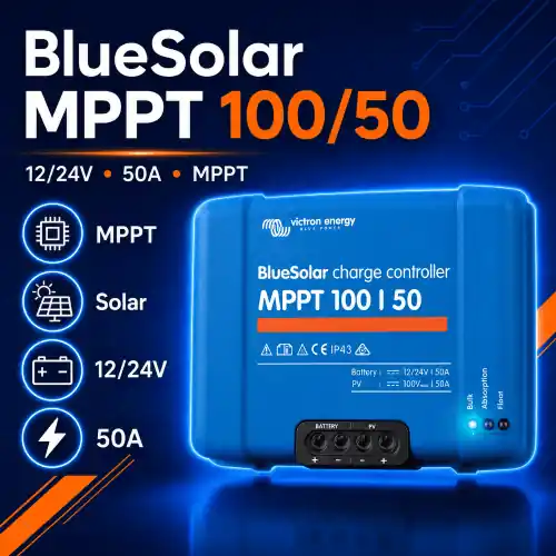 Kupuj bezpiecznie | Regulator solarny Victron BlueSolar MPPT 100/50 100V 50A 12V 24V