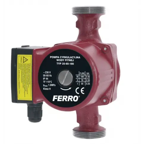 Taniej | Ferro pompa cyrkulacyjna 25-60 180 0202W