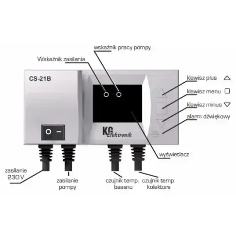 KG-Elektronik sterownik typu CS-21B do nagrzewnicy powietrza CS-21B | Prosto od producenta