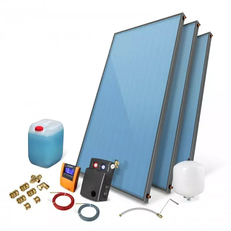 Bezpośrednio z fabryki - Zestaw solarny kolektor słoneczny 3 x WEBER SOL ECO 2,0 bez zasobnika