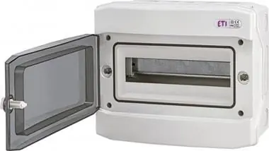 Produkt polecany - ECH-12PT ROZDZIELNIA PLASTIKOWA NT 12M 1X 12M N+PE IP65 IK07 201X319X144 DRZWI DYMNE SZARY DIDO